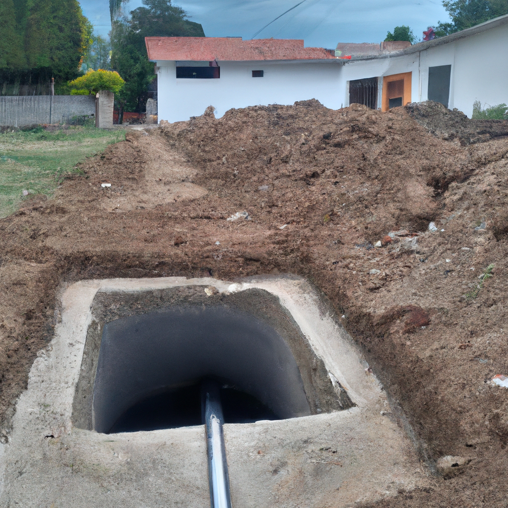 ¿Cuál es la distancia recomendada entre una fosa séptica y una casa?